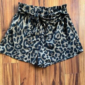 Shein Plus leopard print shorts 2X